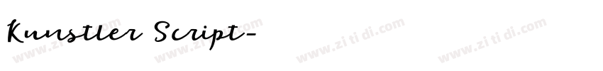 Kunstler Script字体转换